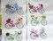 Seasonal Bicycle Pillow covers, Embroidered bicycle pillow, Winter pillows product 5